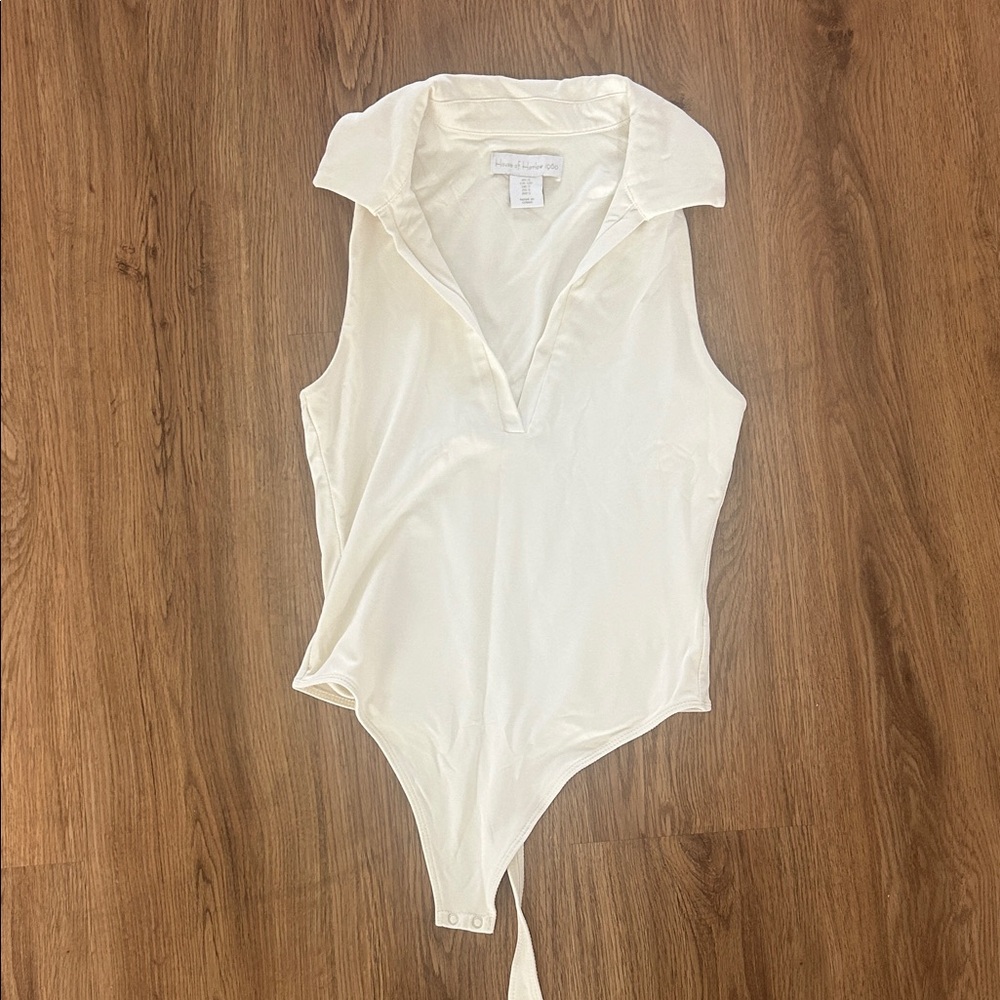 Collar V Neck Body Suit